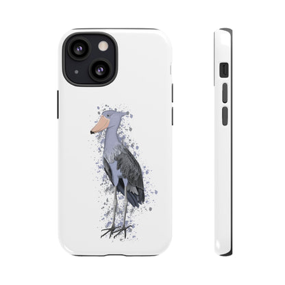 Schuhschnabel Vogel iPhone & Google Pixel Vogelmotiv Handyhülle Weiß