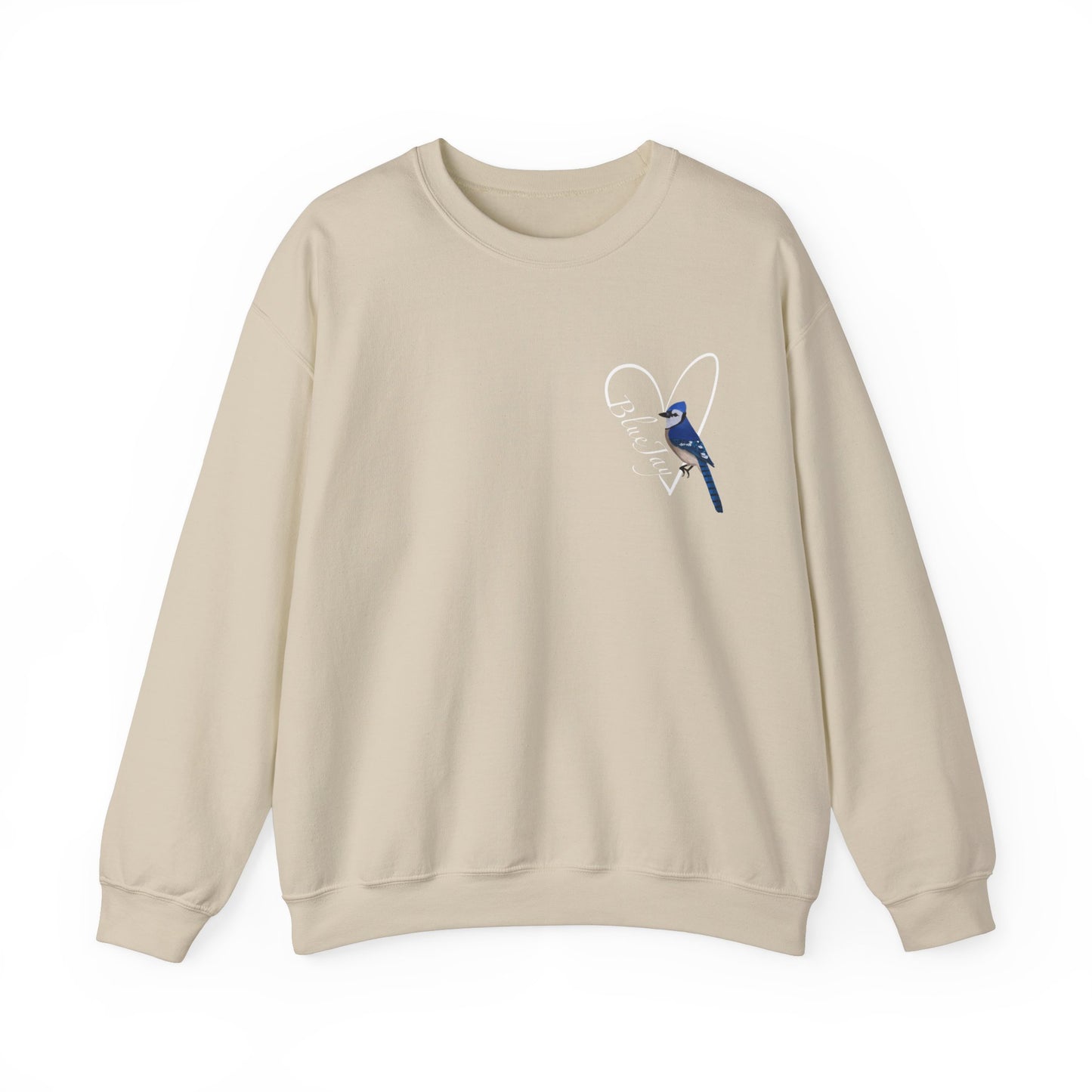 Blue Jay Heart Birdlover Biologist Bird Sweatshirt