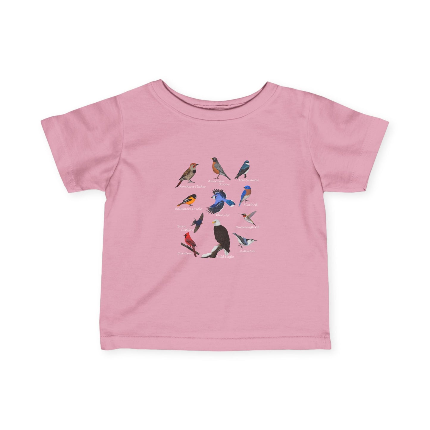 Blue Jay Cardinal Bluebird Oriole Robin Backyard Birds Baby & Toddler T-Shirt