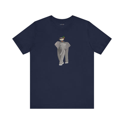Elephant with Mallard Duck Birds Birding & Birdwatching T-Shirt