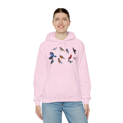 Bird Nerd Blue Jay Cardinal Hummingbird Robin Oriole Hoodie