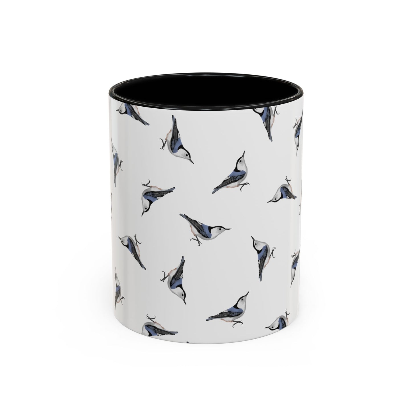 Nuthatch and Tern Mug in Light Blue