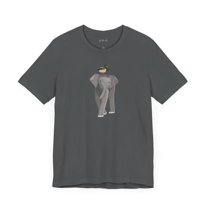 Elephant with Mallard Duck Birds Birding & Birdwatching T-Shirt