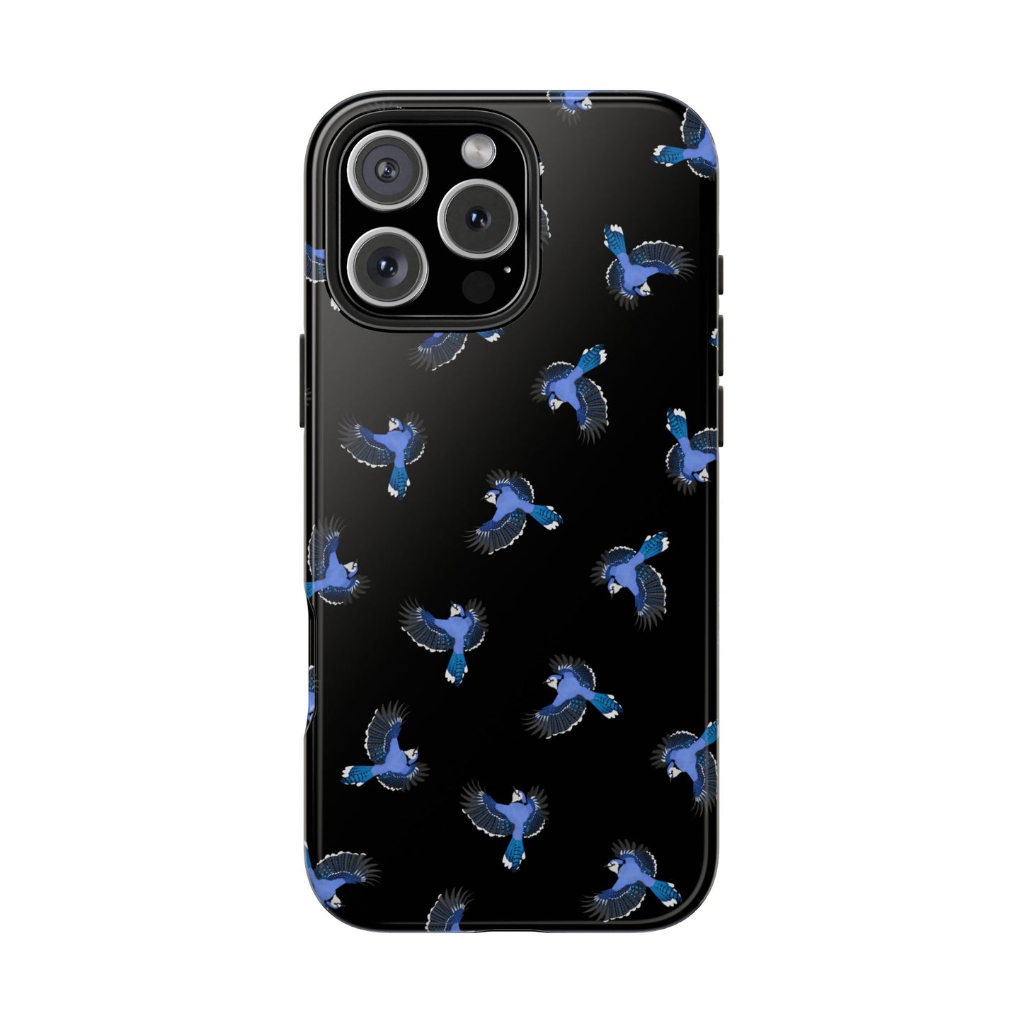 Blue Jay iPhone Case Black – Premium Tough Phone Cover for Bird Lovers
