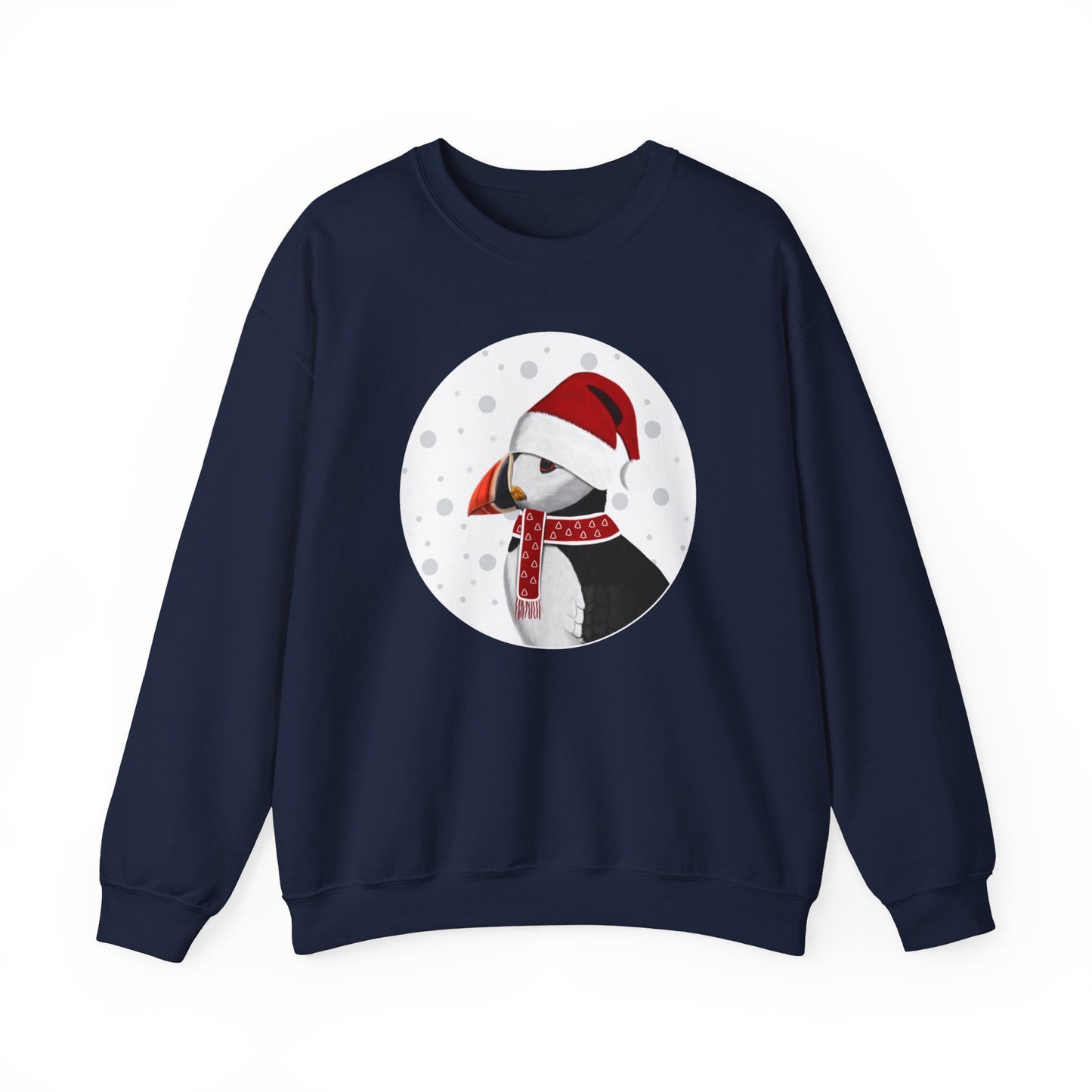 Puffin Santa Claus Christmas Birdwatcher Biologist Bird Sweatshirt