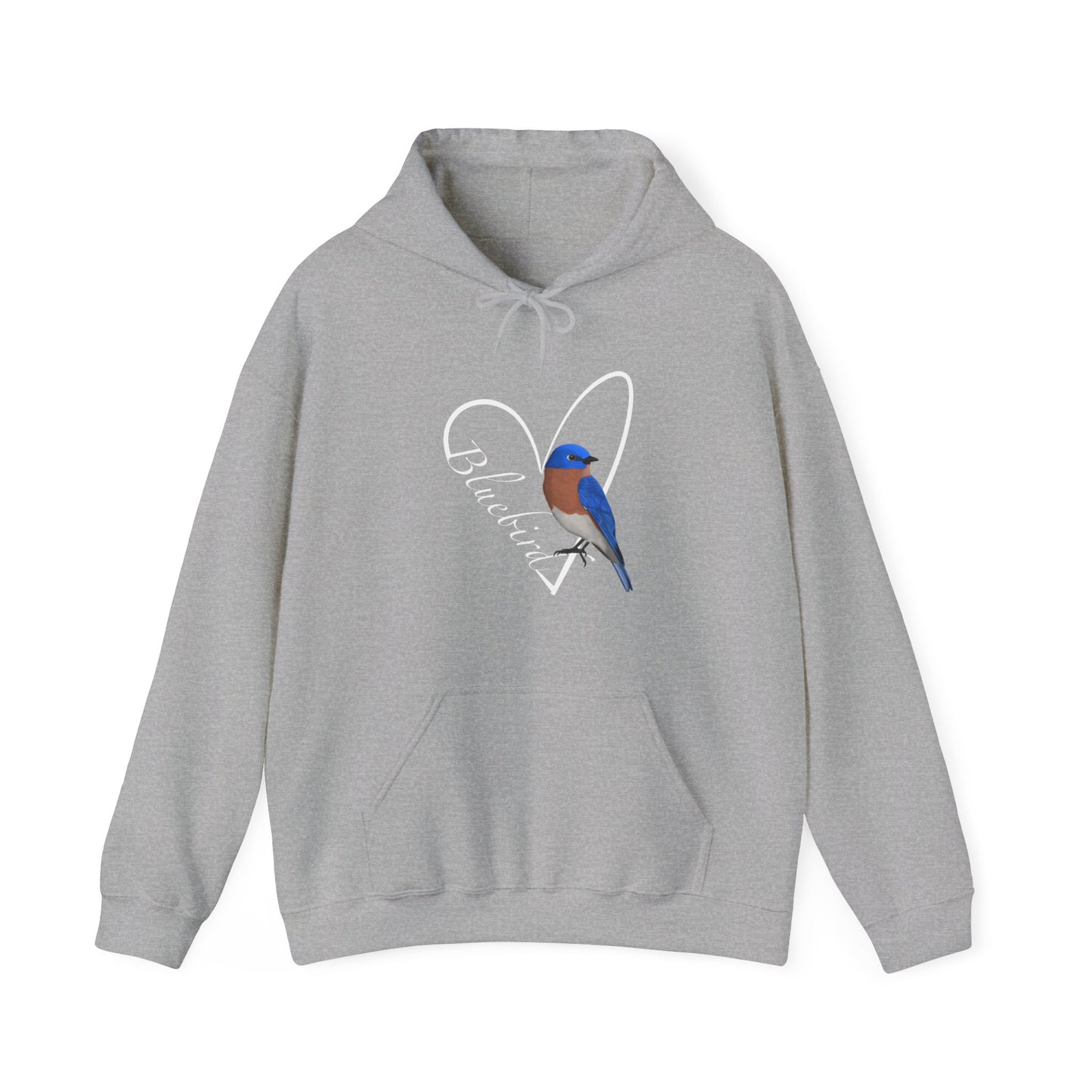 Bluebird Heart Bird Birdwatching Birdlover Hoodie