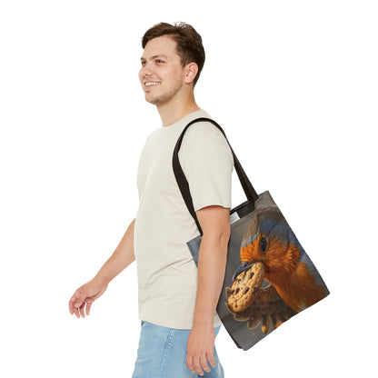 Robin Rosi Chocolate Cookie Tote Bag for Cozy Aesthetic Fans and Bird Lovers