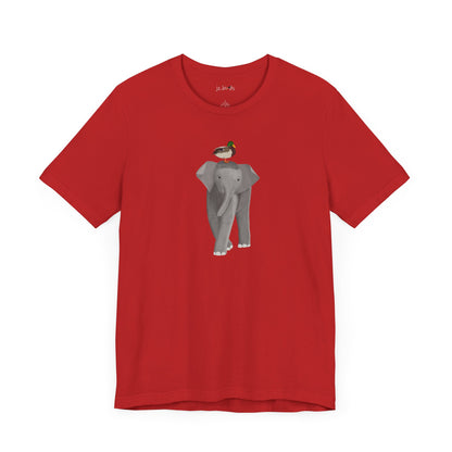 Elephant with Mallard Duck Birds Birding & Birdwatching T-Shirt
