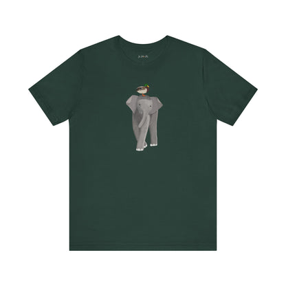 Elephant with Mallard Duck Birds Birding & Birdwatching T-Shirt