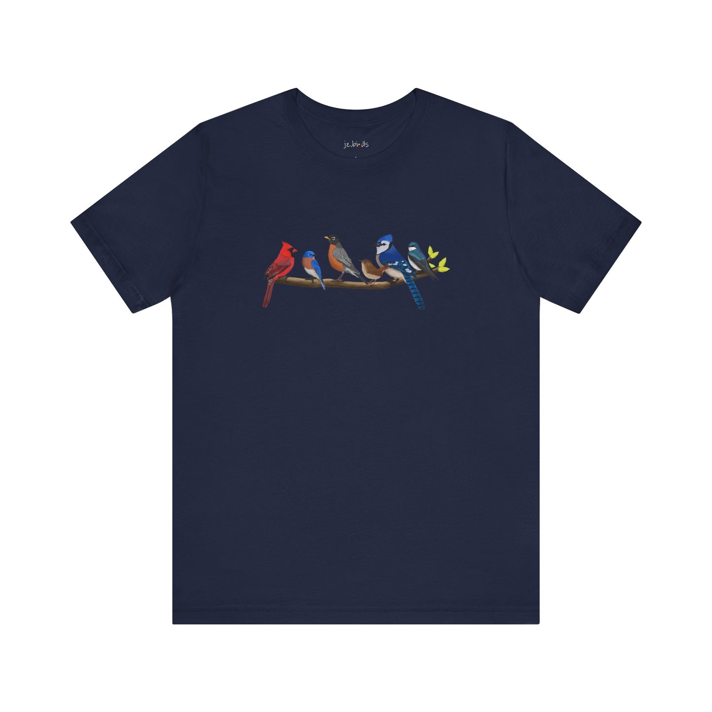 Birds on a Branch T-Shirt Bluebird Cardinal Blue Jay Bird Watcher Bird Lover