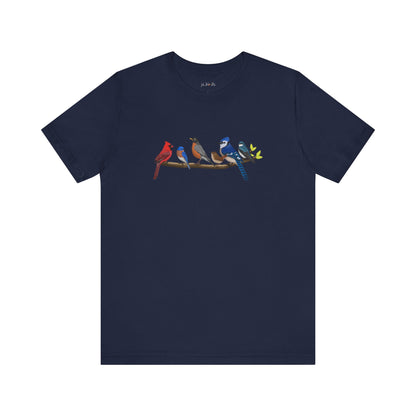 Birds on a Branch T-Shirt Bluebird Cardinal Blue Jay Bird Watcher Bird Lover