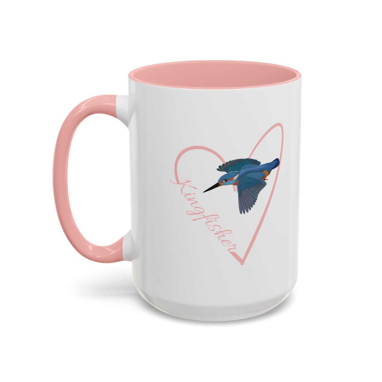 Kingfisher Mug Bird with Heart for Bird Lovers