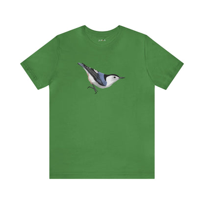 White Breasted Nuthatch Bird Tee - jz.birds