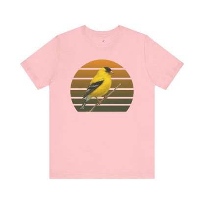 American Goldfinch T-Shirt | Unisex Retail Fit Bird Lover Tee | Wildlife Birder Gift