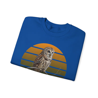 Barred Owl Sweatshirt | Unisex Bird Lover Pullover | Wildlife Birder Gift | Bird Crewneck