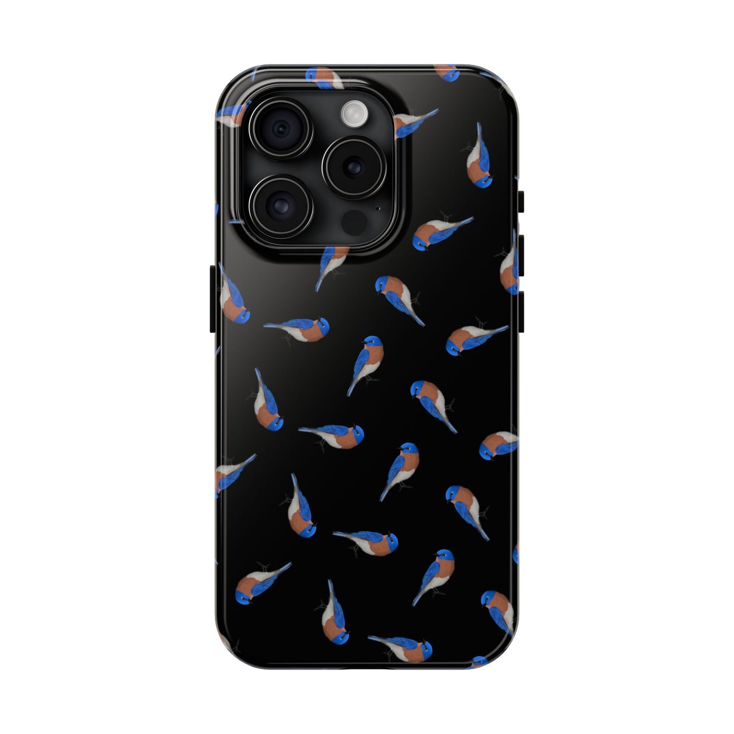 Bluebird iPhone Case Black – Premium Tough Phone Cover for Bird Lovers