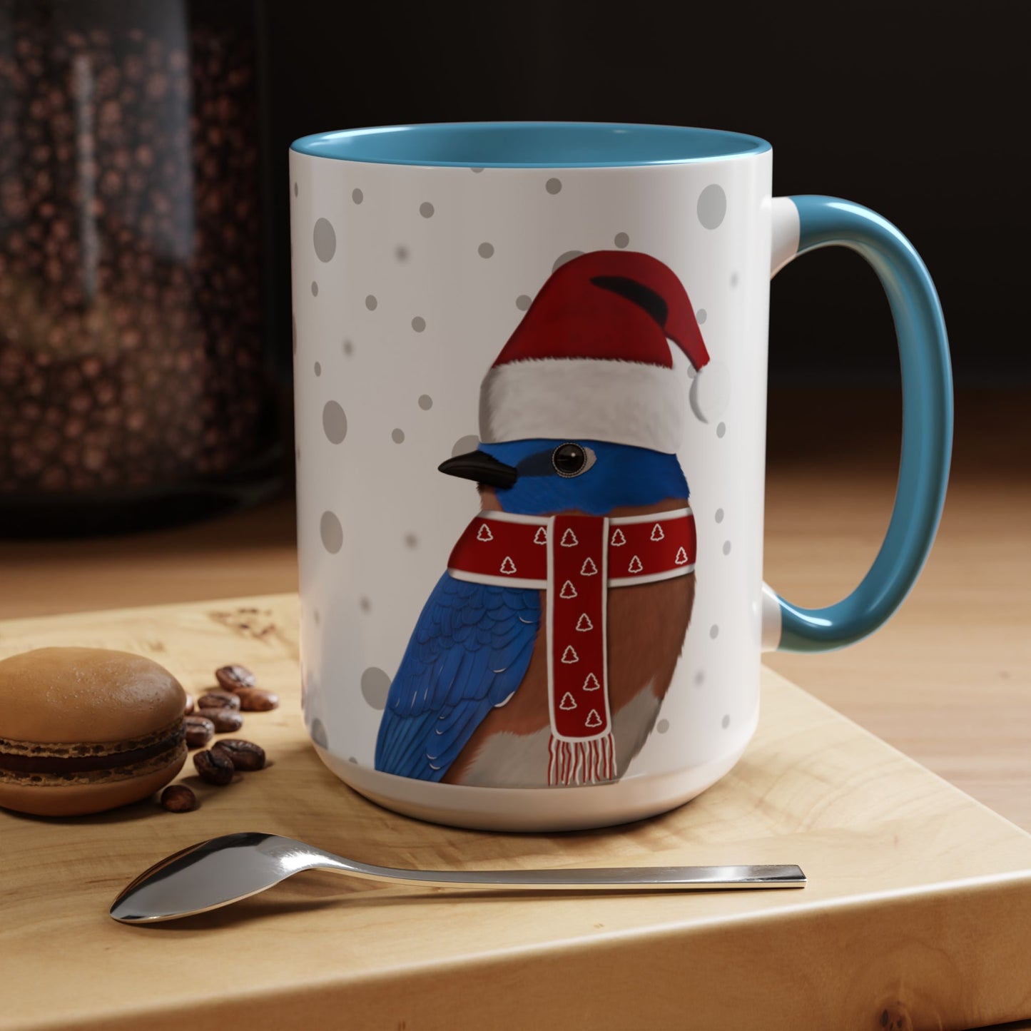 Bluebird Christmas Bird Coffee Mug