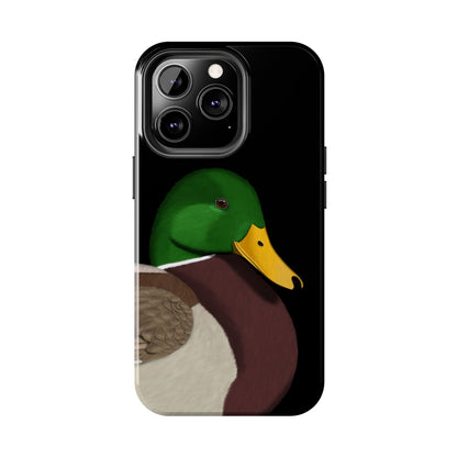 Mallard Bird Art Tough Phone Case Black