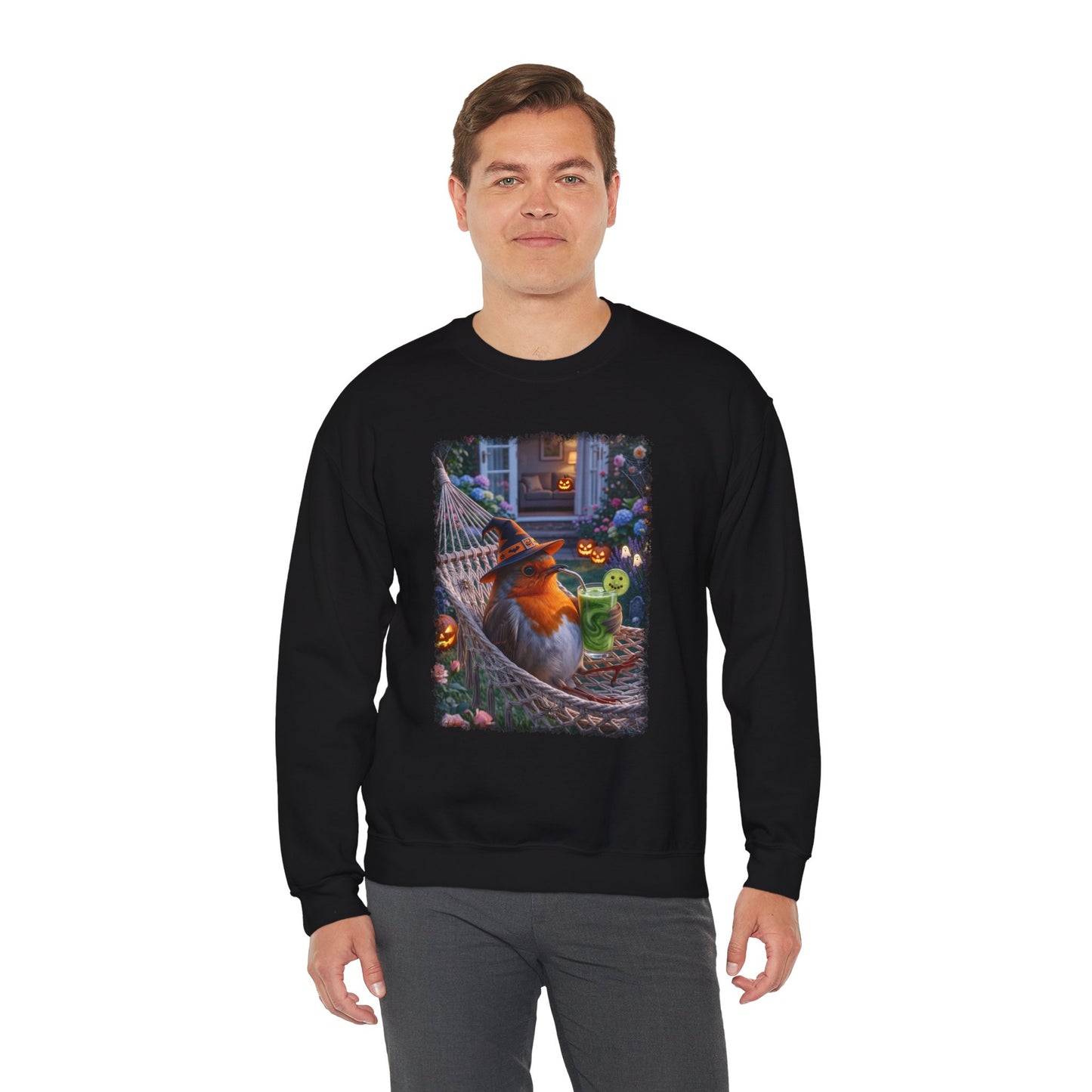 Robin Rosi Halloween Hammock Sweatshirt – Cozy Crewneck for Spooky Season