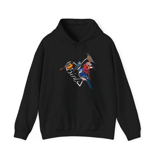 backyard birds birdwatcher hoodie