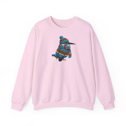 Eisvogel in Strick Weihnachts-Sweatshirt | Unisex Vogel Sweater für Vogelfreunde & Vogelbeobachter