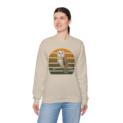 Barn Owl Sweatshirt | Bird Watcher Crewneck | Unisex Songbird Gift for Bird Lovers