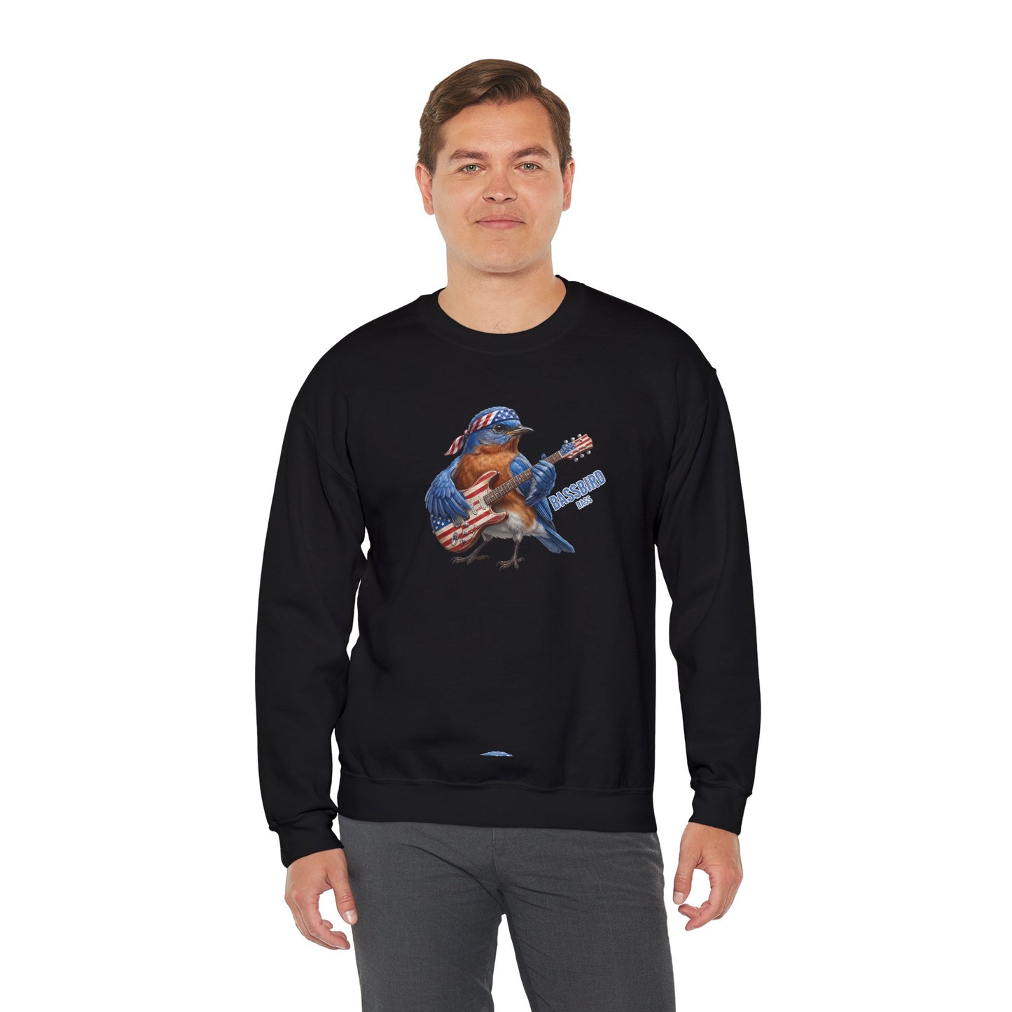 The Bassbird Bass Player Sweatshirt – The Backyard Birds
