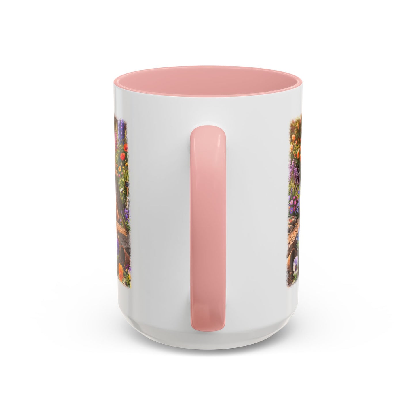 Robin Rosi Watering Flowers Mug for Bird Lovers