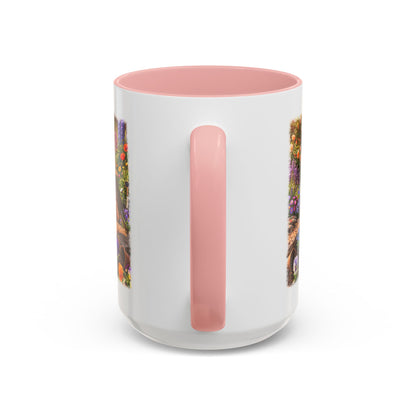 Robin Rosi Watering Flowers Mug for Bird Lovers