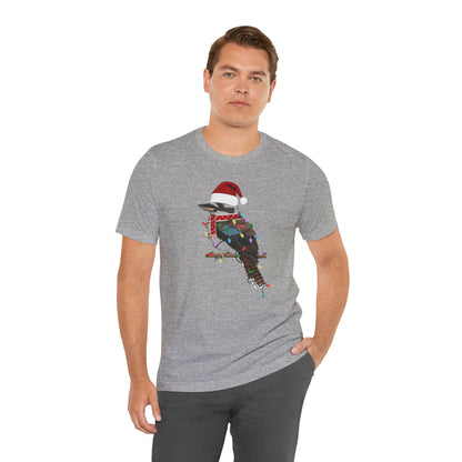 Kookaburra with Fairy Lights Christmas Bird T-Shirt