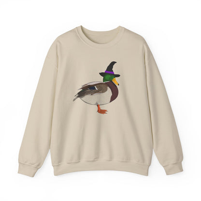 Mallard Halloween Witch Birdwatcher Biologist Bird Sweatshirt