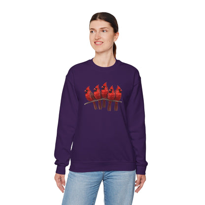 Cardinals Sweatshirt | Bird Watcher Crewneck | Unisex Songbird Gift for Bird Lovers