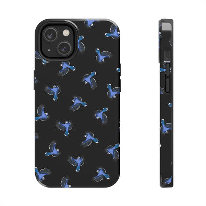 Blue Jay iPhone Case Black – Premium Tough Phone Cover for Bird Lovers