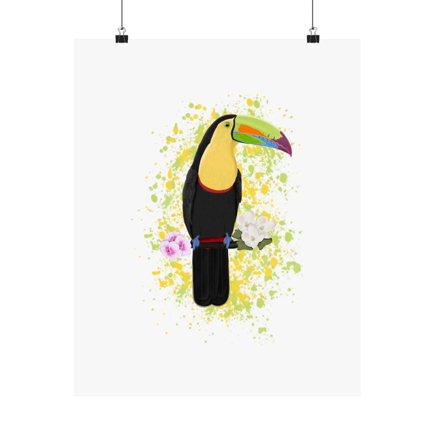 Keel-Billed Toucan Bird Artwork Matte Poster