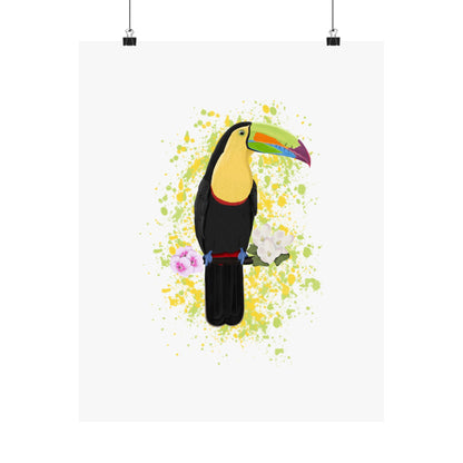 Keel-Billed Toucan Bird Artwork Matte Poster