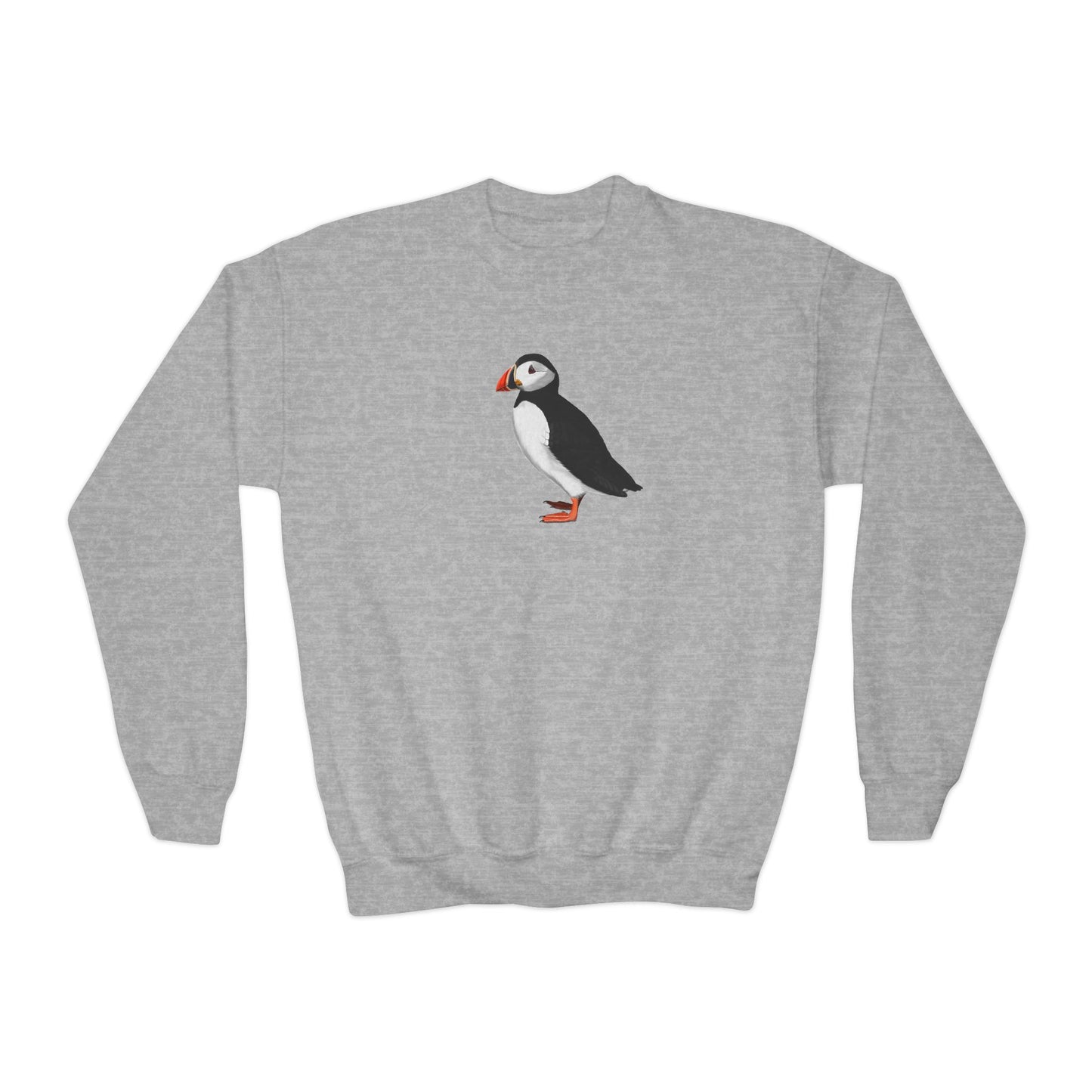 Puffin Bird Birdwatching Youth Crewneck Sweatshirt