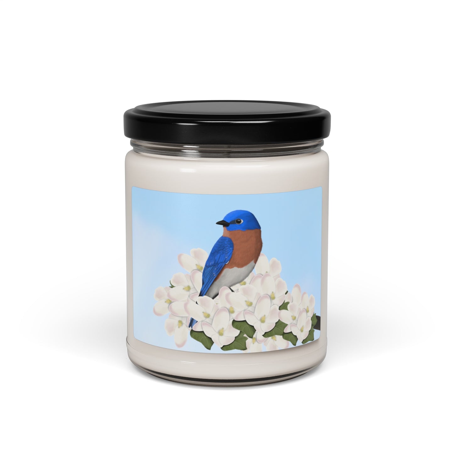 Eastern Bluebird Bird Art Scented Soy Candle, 9oz