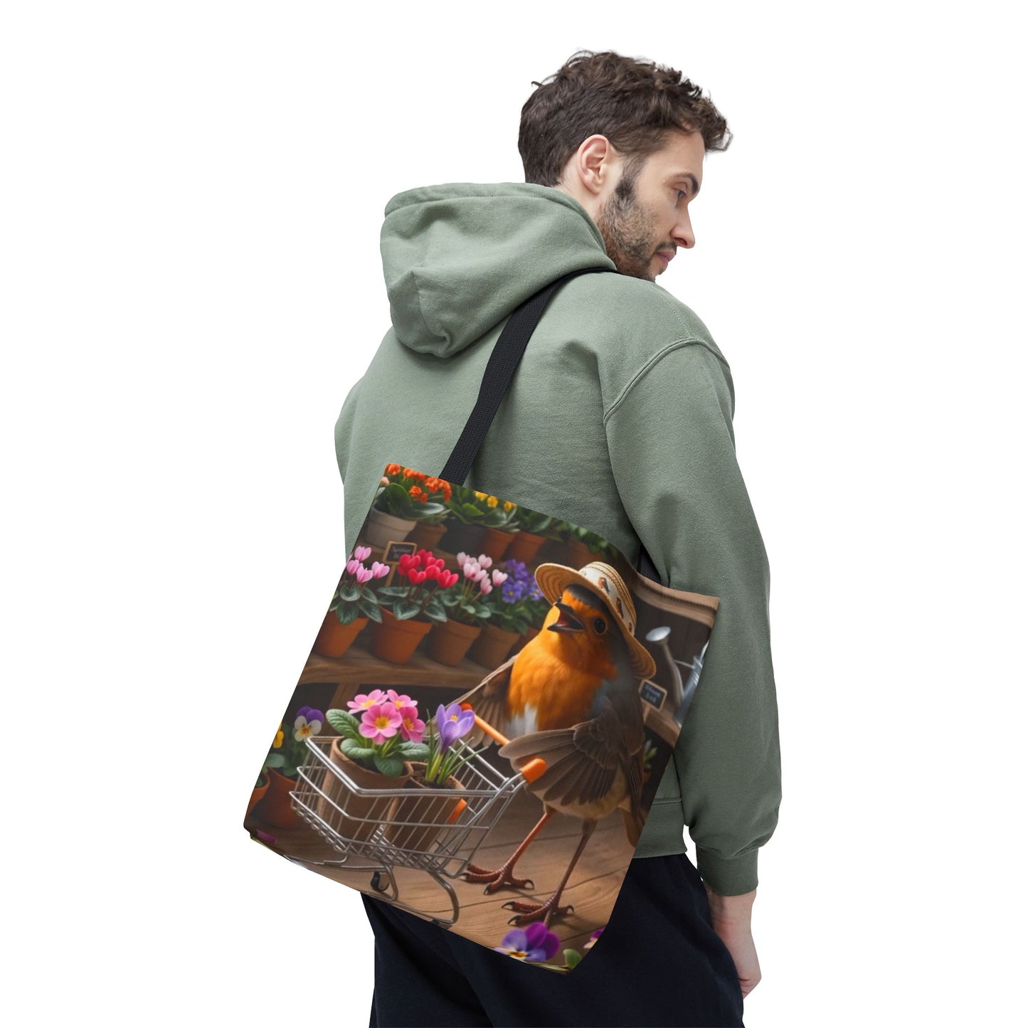 Robin Rosi Flower Shop Tote Bag for Plant Lovers and Cozy Aesthetic Fans