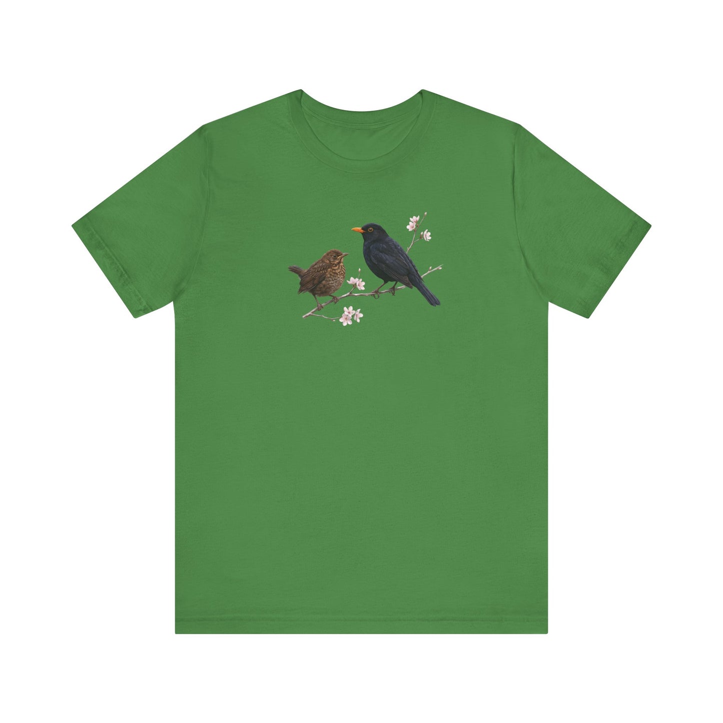 Blackbird & Fledgling T-Shirt | Spring Blossoms Unisex Graphic Tee