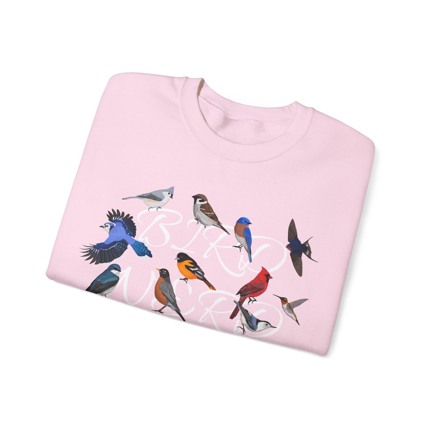 Bird Nerd Blue Jay Cardinal Hummingbird Robin Oriole Birdlover Sweatshirt