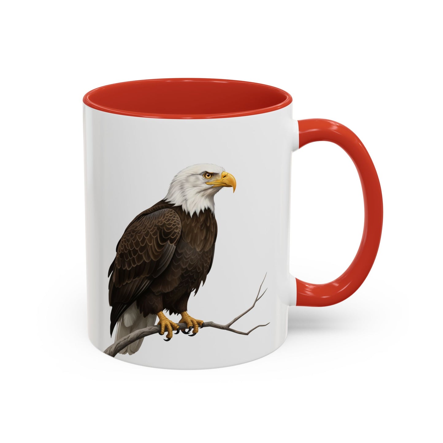 ハクトウワシの陶器製バードコーヒーマグ – バードウォッチャーへのカスタムギフト