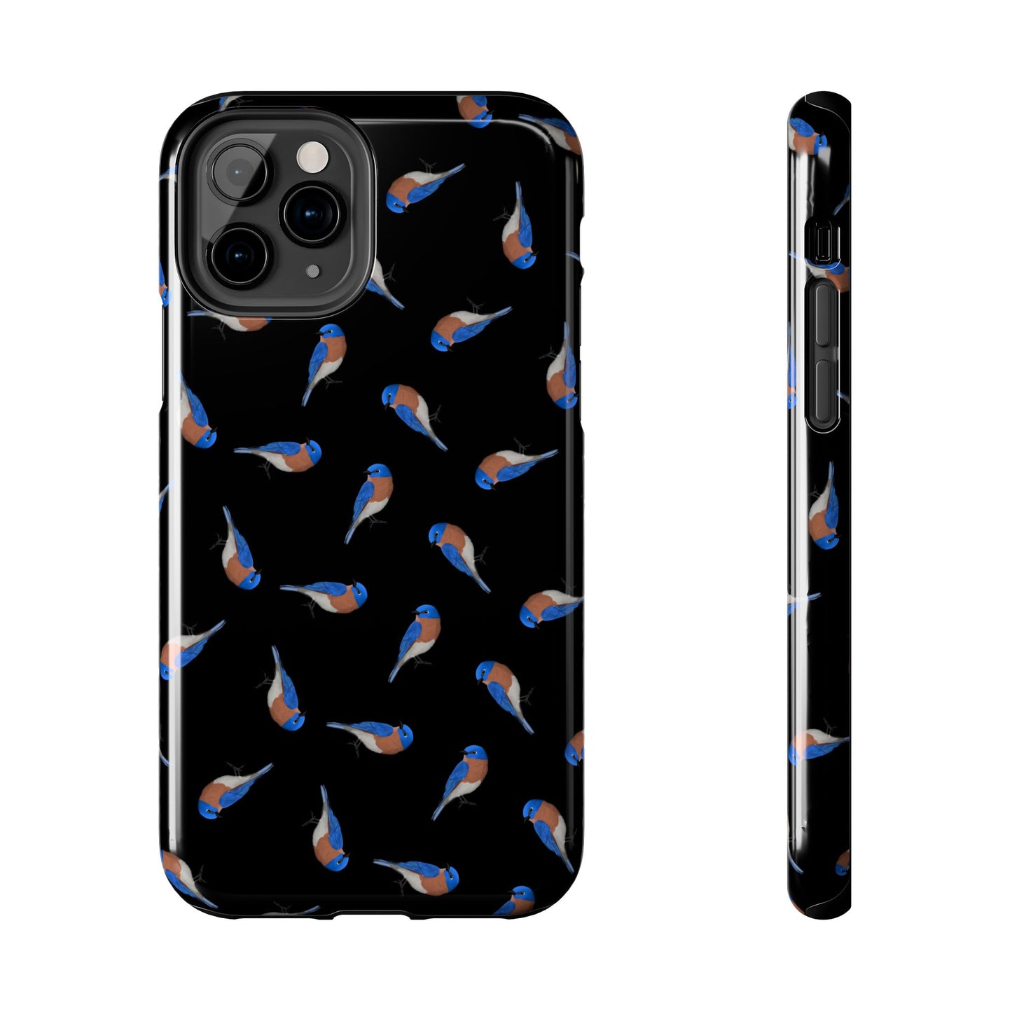 Bluebird Phone Case – iPhone Black – Premium Tough Cover for Bird Lovers