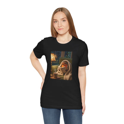 Robin Rosi Reading a Book T-Shirt for Bird Lovers