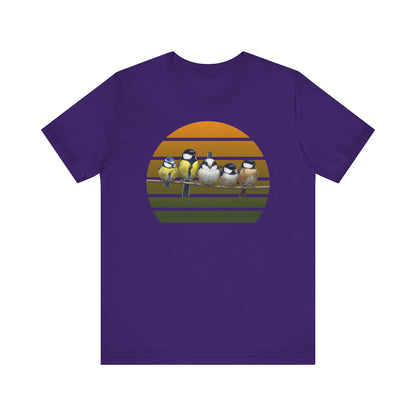 Meisen Premuim T-Shirt | Geschenk für Vogelbeobachter | jz.birds