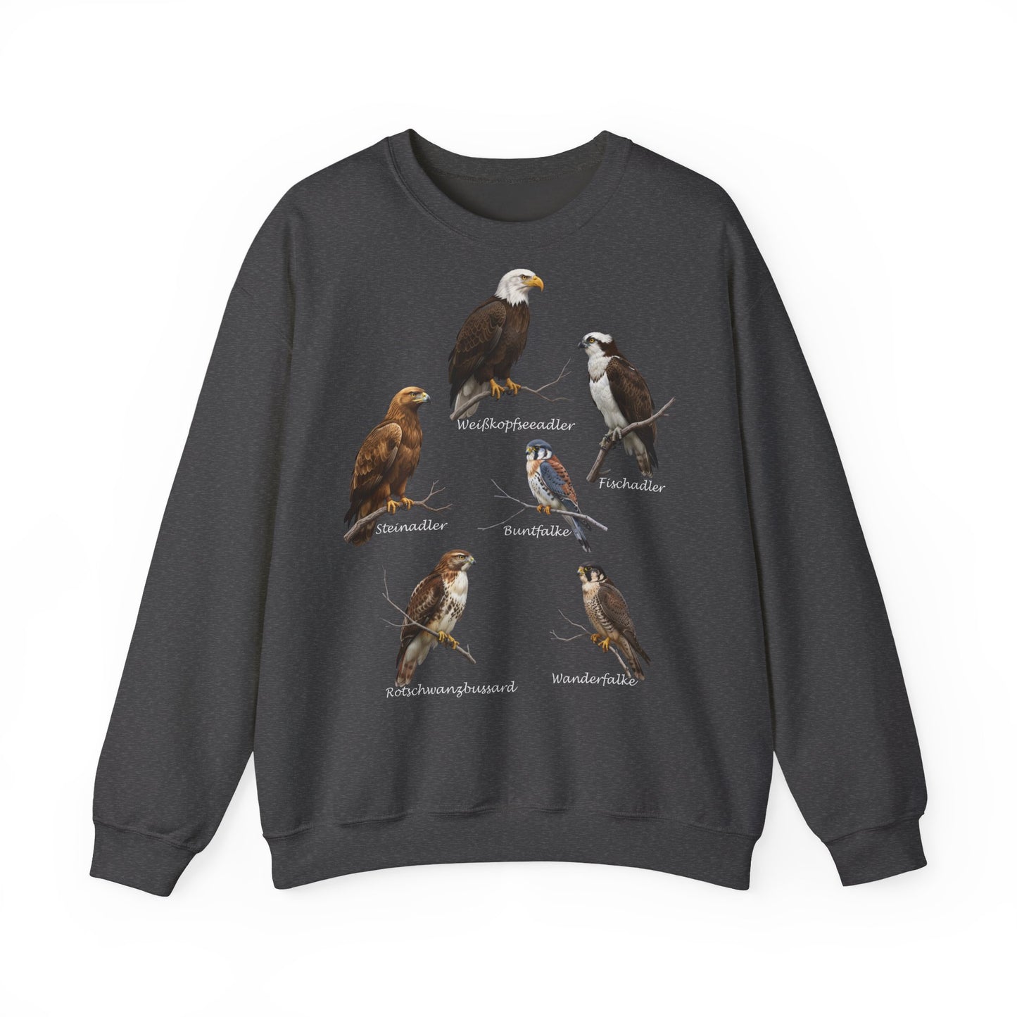 Sweatshirt mit Greifvögeln: Adler, Falke & Co. | Vogelkunde & Outdoor