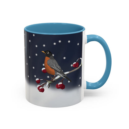 American Robin Bird Coffee Mug | Ceramic Christmas Gift for Bird Lovers