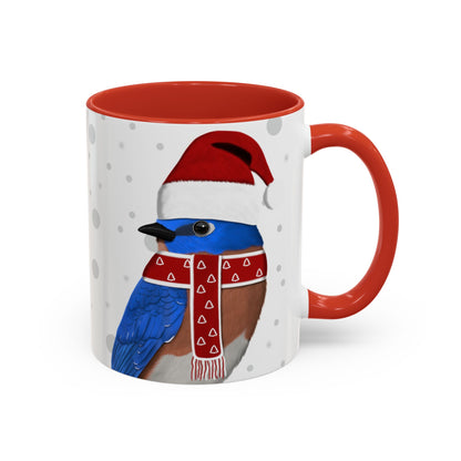 Bluebird Christmas Bird Coffee Mug