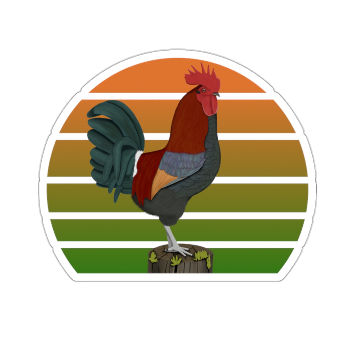 Rooster Bird Sticker