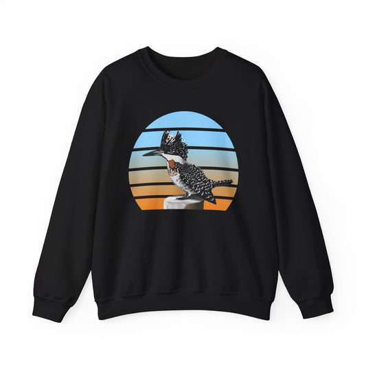 Crested Kingfisher Birdlover Ornithologist Bird Sweatshirt