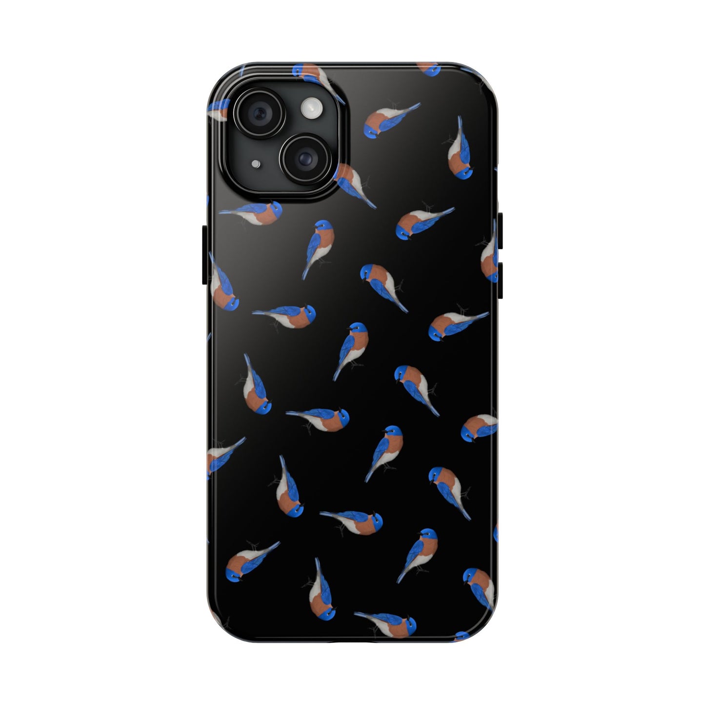 Bluebird iPhone Case Black – Premium Tough Phone Cover for Bird Lovers